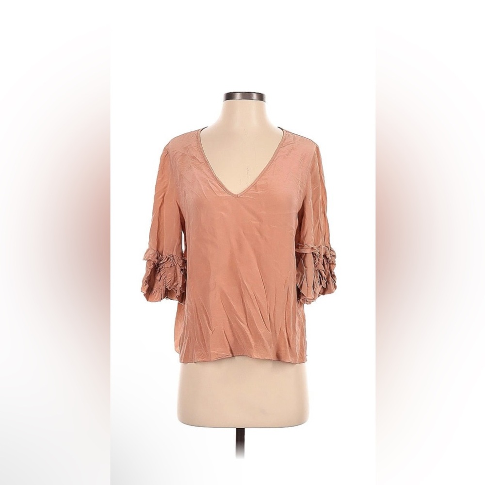 See By Chloe Ruffled Dusty Pink Blouse
